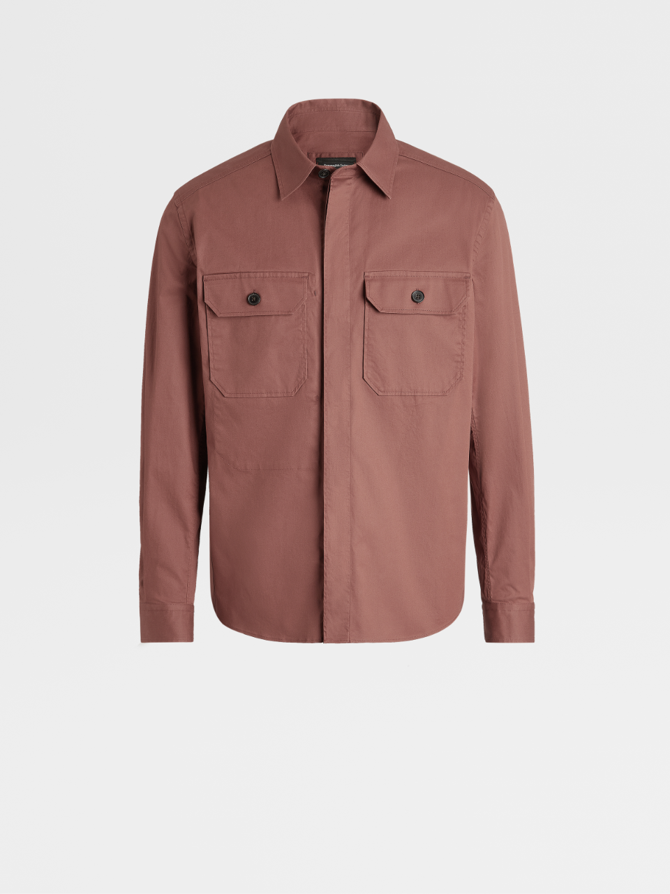 Cognac Premium Cotton Overshirt